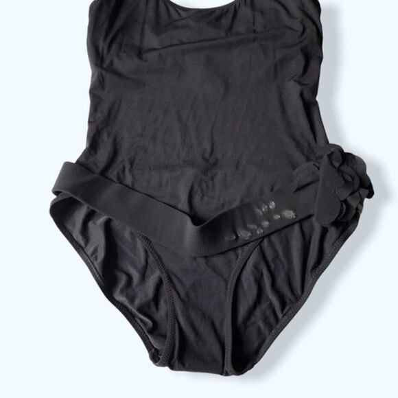DKNY Women's Black One Piece Swimsuit with Belt - Picture 3 of 9